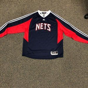New Jersey Nets # 35 Long-sleeved Jersey Adidas Clima 365 size Large